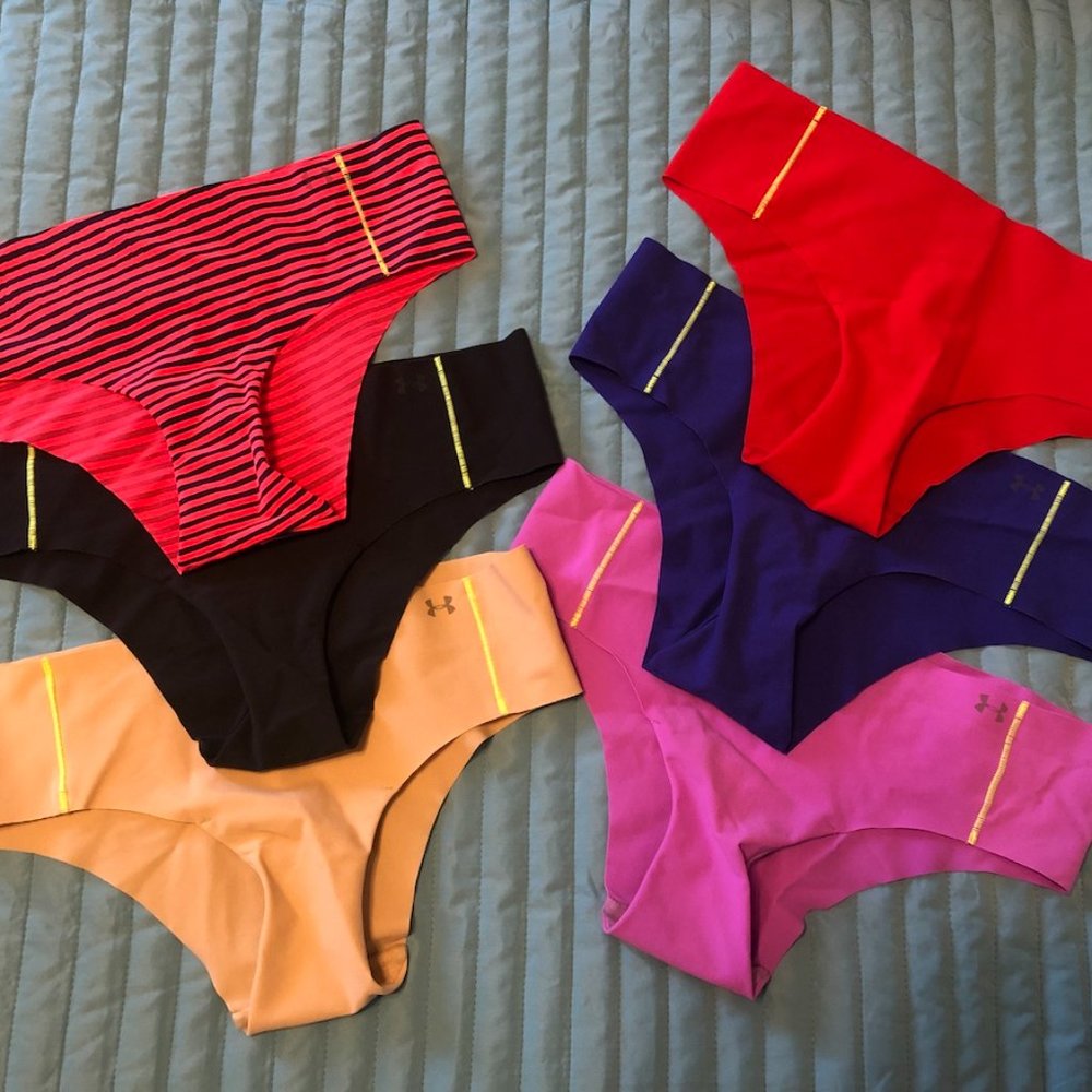 Under Armour panties pure stretch cheeky bundle lot of 6 pairs